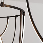 Suspenders 2-Bar Offset Ring Multi Light Pendant Light