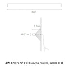 Ray Wall Sconce Wide Ambient Light