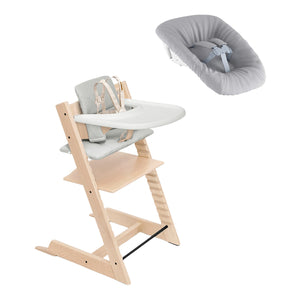 Tripp Trapp High Chair and Newborn Set with Tray