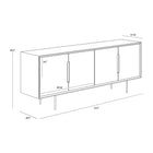 Danbury Media Console And Cabinet