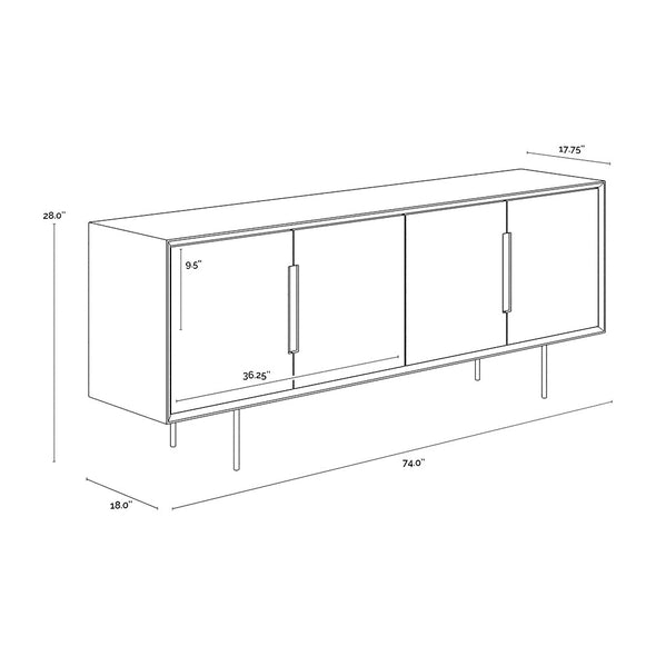 Danbury Media Console And Cabinet