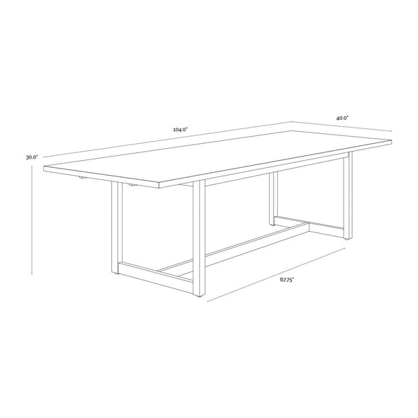 Geneve Outdoor Extendable Dining Table