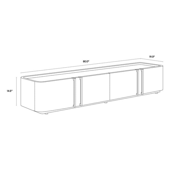 Jamille Media Console And Cabinet