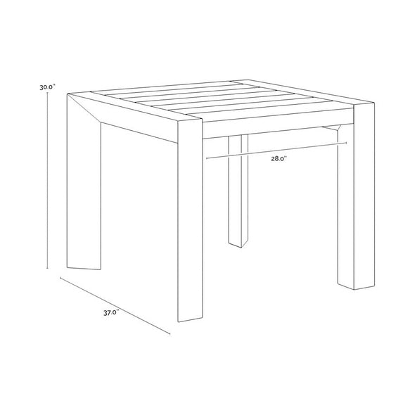 Merano Outdoor Square Dining Table