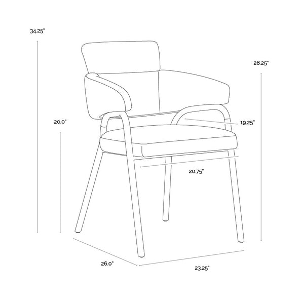 Sharqui Dining Armchair