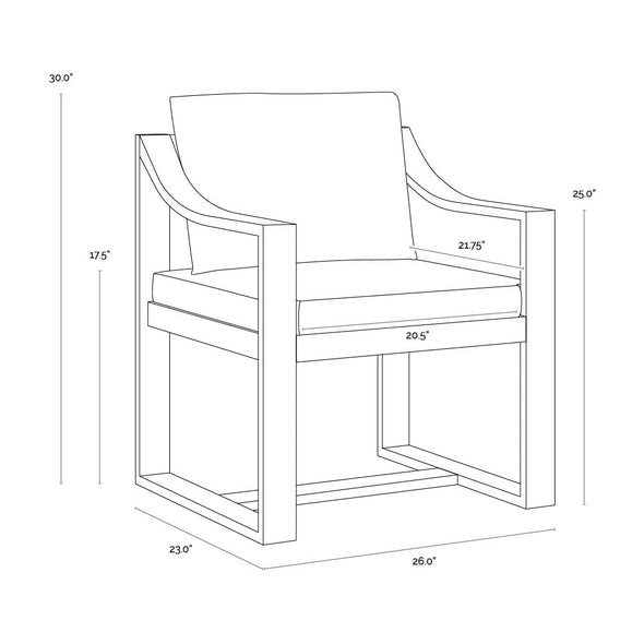 Tahiti Outdoor Dining Armchair