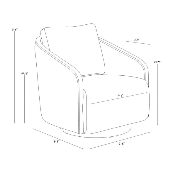 Tasia Swivel Lounge Chair