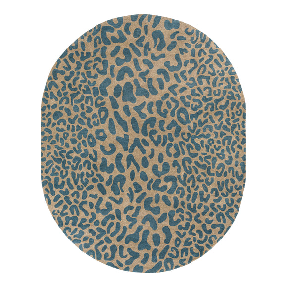 Athena Animal Print Oval Rug