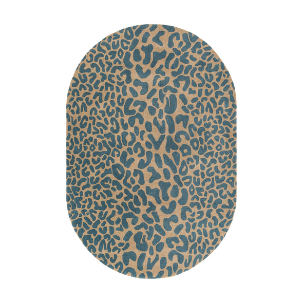 Athena Animal Print Oval Rug