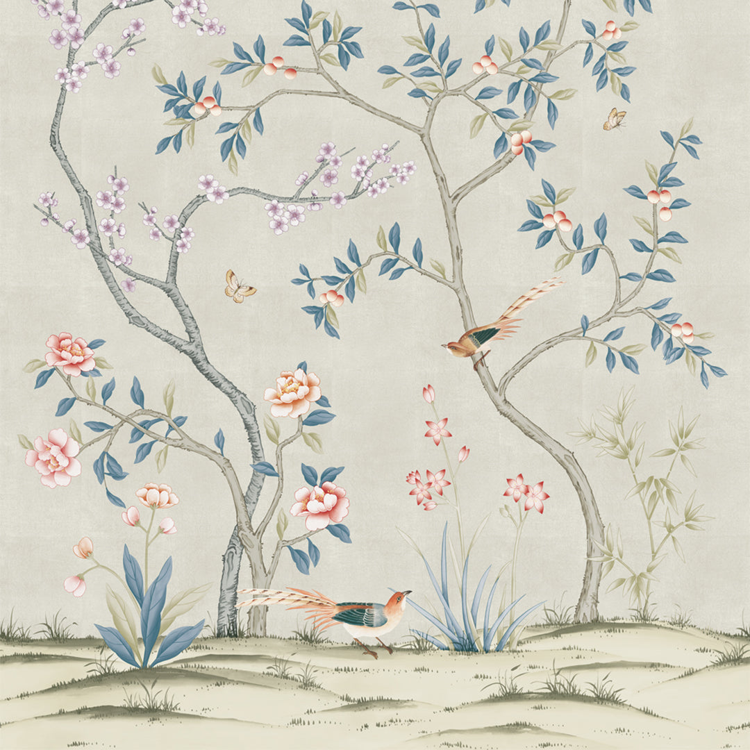 Tempaper & Co Chinoiserie Mural Wallpaper Sample Swatch - 2Modern