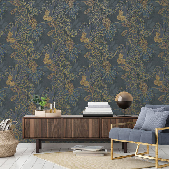 Tempaper & Co Coniferous Floral Unpasted Wallpaper - 2Modern