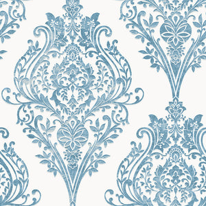 Estate Damask Unpasted Wallpaper