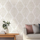 Estate Damask Unpasted Wallpaper