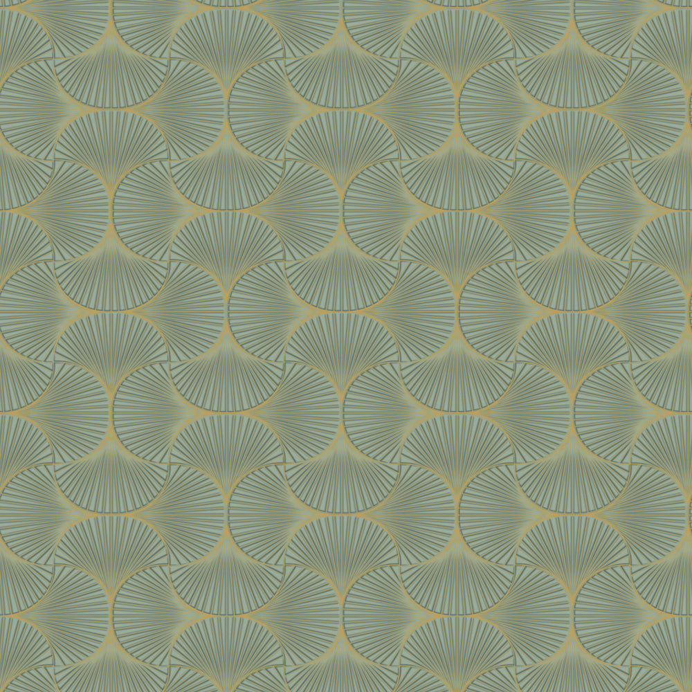 Tempaper & Co Gilded Scallop Unpasted Wallpaper - 2Modern