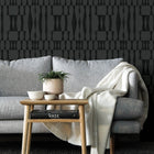 Grasscloth Geo Wallpaper