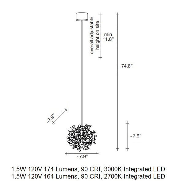 Argent Mon Bijou Pendant Light