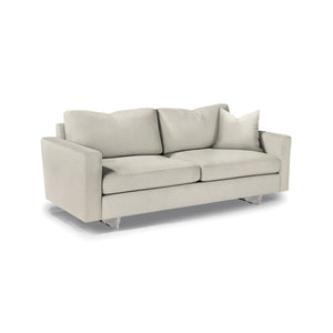 Clip 2 Two Arm Sofa with Clear Acrylic Base