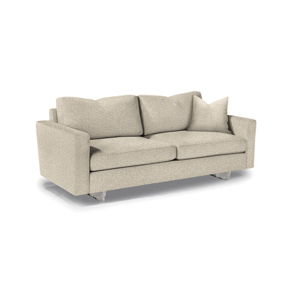 Clip 2 Two Arm Sofa with Clear Acrylic Base