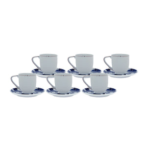 Night Coffee Cup and Saucer (Set of 6)