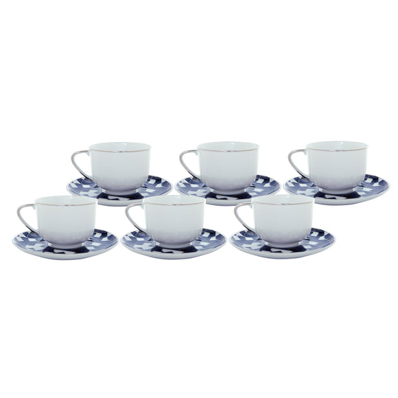 Night Teacup and Saucer (Set of 6)