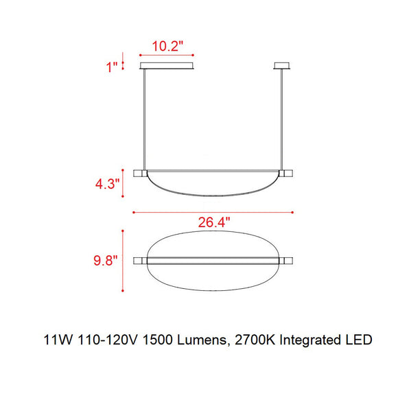 Thula LED Pendant Light