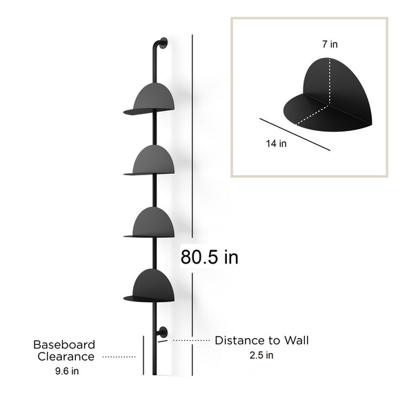 Solis Freestanding Adjustable Shelves