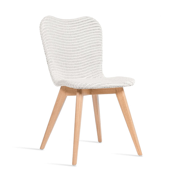 Lily Dining Chair with Wood Base