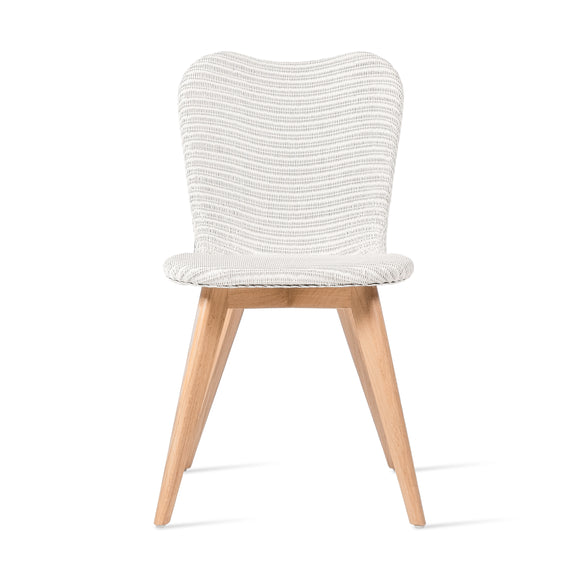 Lily Dining Chair with Wood Base