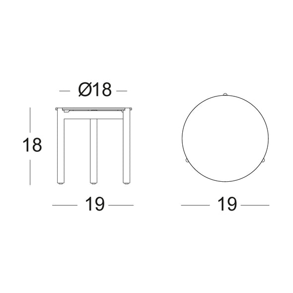 Oda Outdoor Side Table