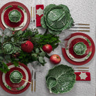 Cabbage Leaf Bowl/Platter with Bowl