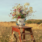 Cloudy Butterflies Hand-Sculpted Vase