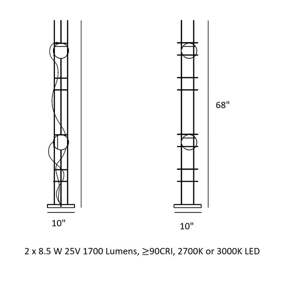 Plot Frame LED Floor Lamp