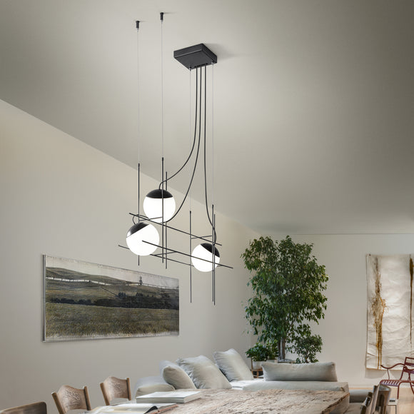 Plot Frame LED Linear Suspension Light