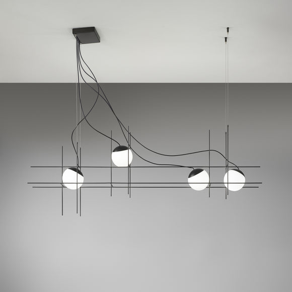 Plot Frame LED Linear Suspension Light