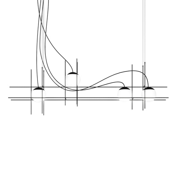 Plot Frame LED Linear Suspension Light