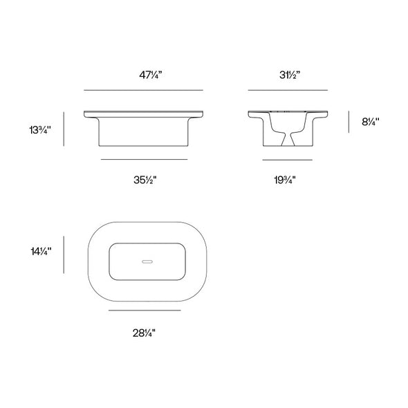 Luna Coffee Table with Storage