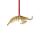 Christmas Shrimp Golden Ornament