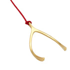 Christmas Wishbone Golden Ornament