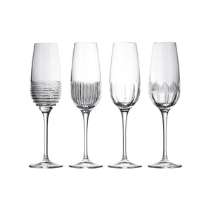 Mixology Mixed Flute (Set of 4)