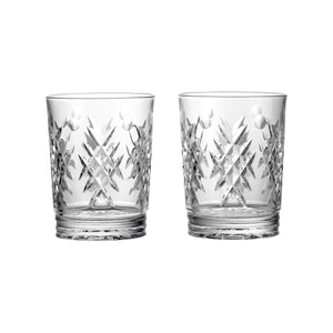 Winter Wonders Holly Old Fashion Glass (Set of 2)