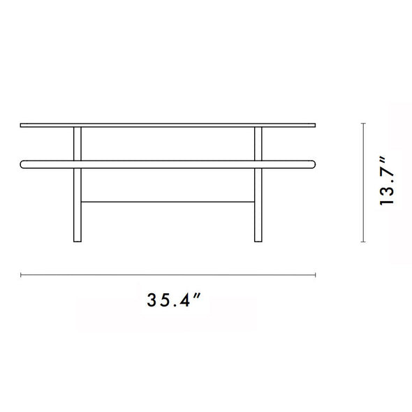 Parallel Square Coffee Table