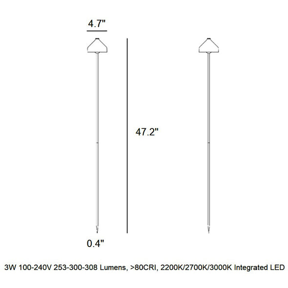 Amelie Pro Portable LED Outdoor Garden Lamp