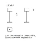 Ofelia Pro Micro Portable Outdoor LED Table Lamp