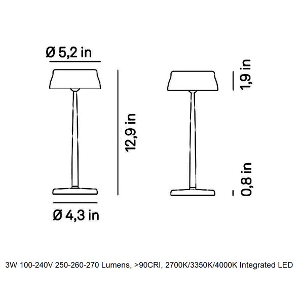 Sister Light Portable LED Outdoor Table Lamp