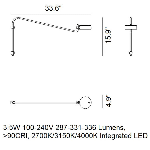 Super O Long Portable Outdoor LED Wall Sconce