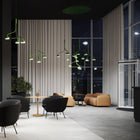 Curve Cluster Single Pendant Light with Metal Shade