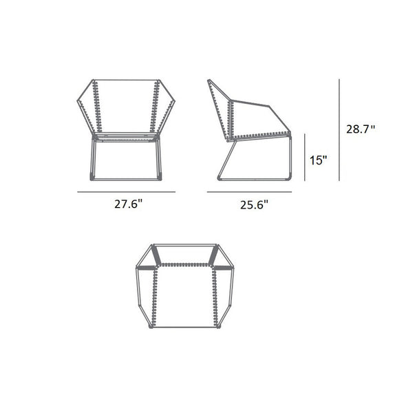 Textile Outdoor Lounge Chair