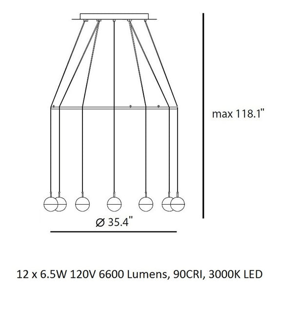 Seed Design Dora 12 Pendant Light - 2Modern