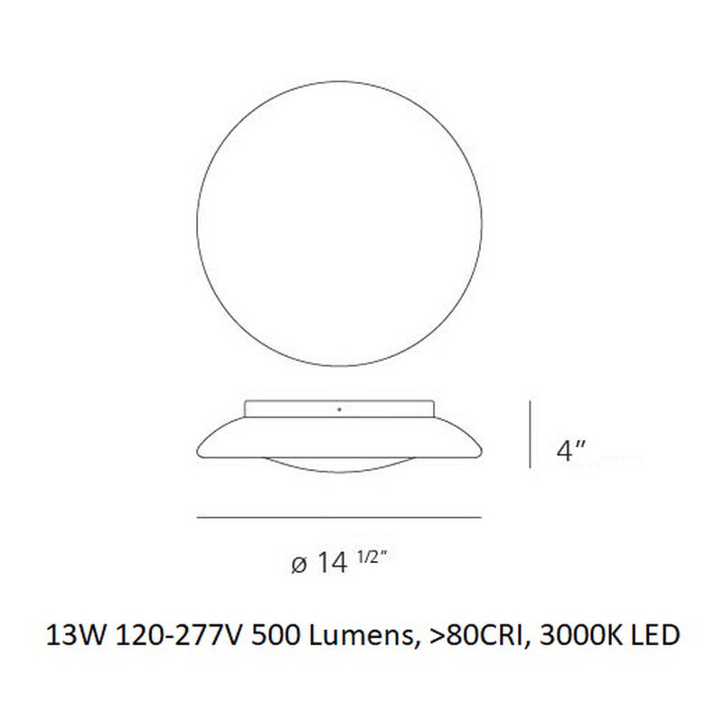 Artemide Lunex LED Wall / Ceiling Light - 2Modern
