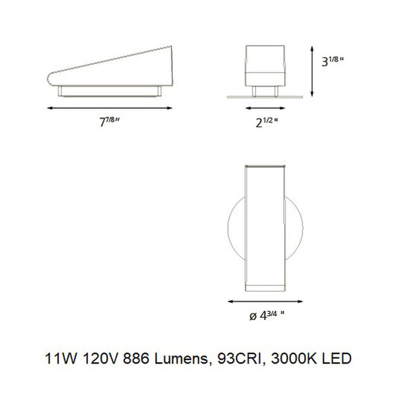 Cuneo Mini Outdoor LED Wall / Floor Light